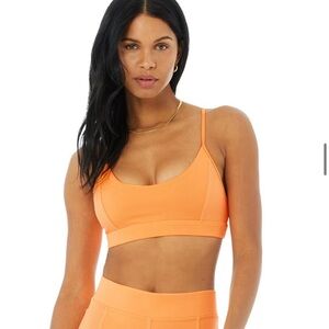 Alo Yoga Neon Apricot Sports Bra